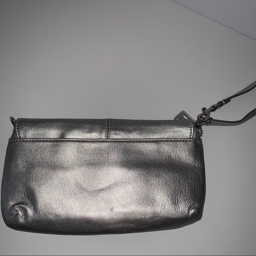 Coach Silver Wristlet - Picture 2 of 7